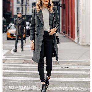 H&M // Lined Gray Wool Coat